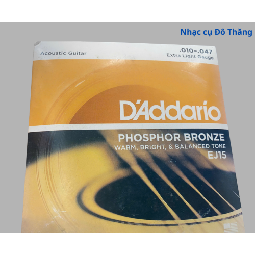 Dây Đàn Guitar Acoustic D'Addario EJ15 [Size 10]