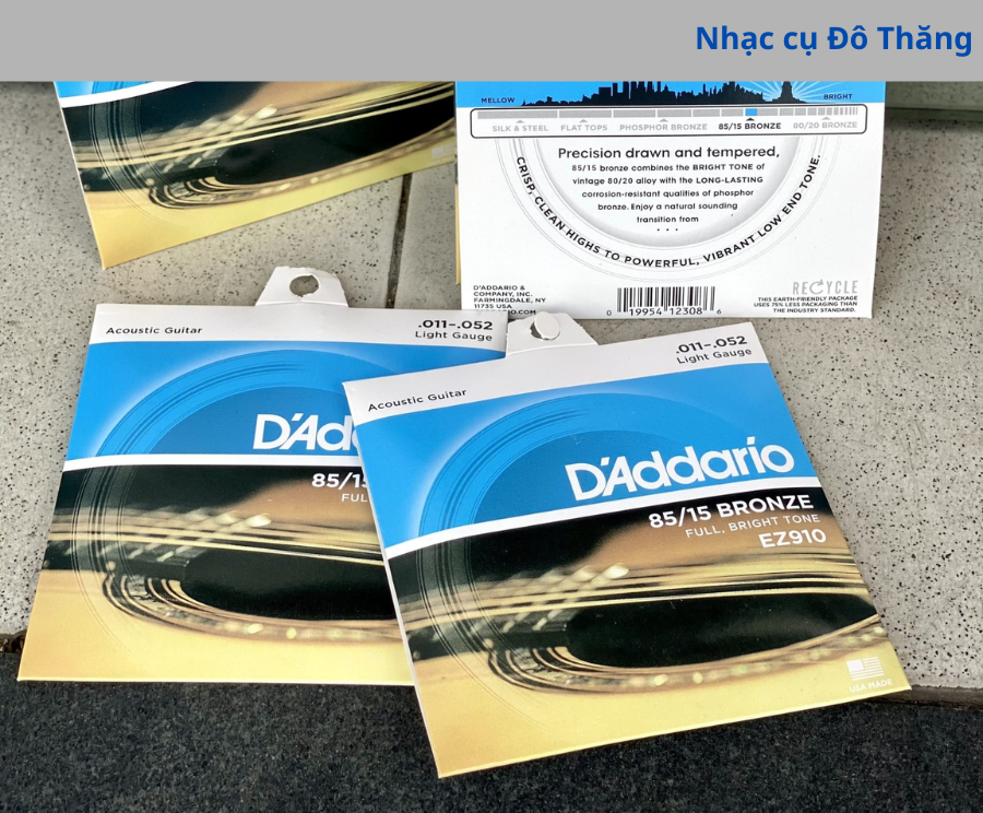 Dây Đàn Guitar Acoustic D'Addario EZ910 [Size 11]
